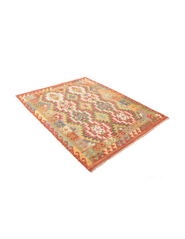 Kilim 145x194 Cm Afghan Kilim Made Of Hand-carded Wool.