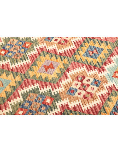 Kilim 145x194 Cm Afghan Kilim Made Of Hand-carded Wool.