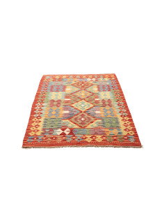 Kilim 105x151 Cm Afghan Kilim, Hand-carded Wool (cotton 2