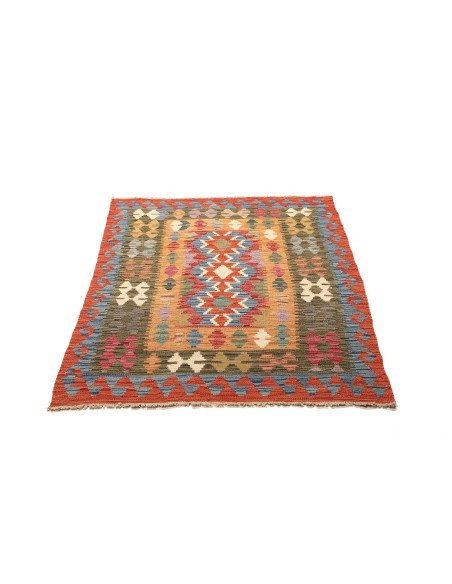 Kilim 99x143 Cm Kilim Afghanistan Hand-carded Wool Cotton