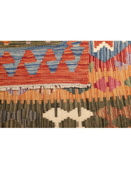 Kilim 99x143 Cm Kilim Afghanistan Lana Cardata A Mano Cotone
