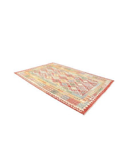 Kilim 199x298 Cm Kilim, Afghanistan, Lana Cardata A Mano