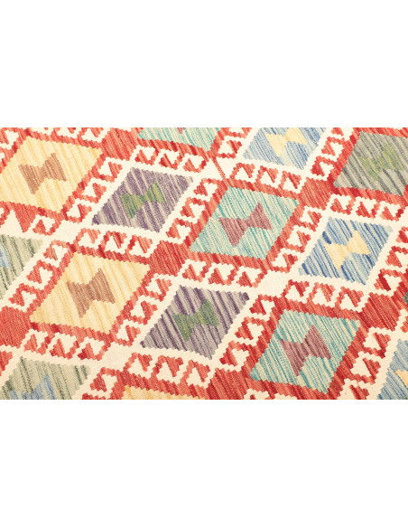 Kilim 199x298 Cm Kilim, Afghanistan, Lana Cardata A Mano