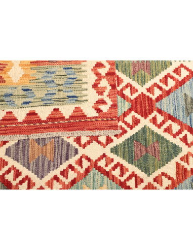 Kilim 199x298 Cm Kilim, Afghanistan, Hand-carded Wool (warp: