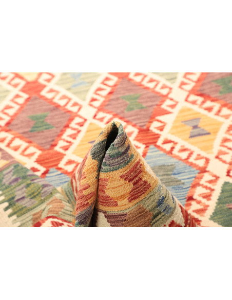 Kilim 199x298 Cm Kilim, Afghanistan, Lana Cardata A Mano