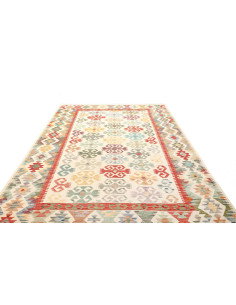 Kilim 201x302 Cm Kilim, Afghanistan, Hand-carded Wool (warp: 2