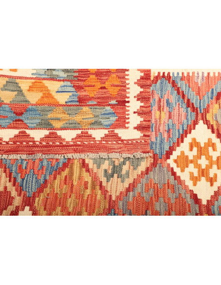Kilim 205x297 Cm Kilim, Afghanistan, Hand-carded Wool (warp: