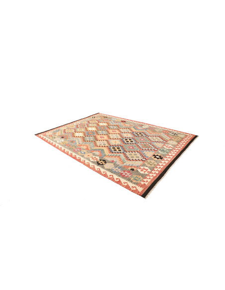 Kilim 202x286 Cm Kilim Afghanistan, Hand-carded Wool (cotton