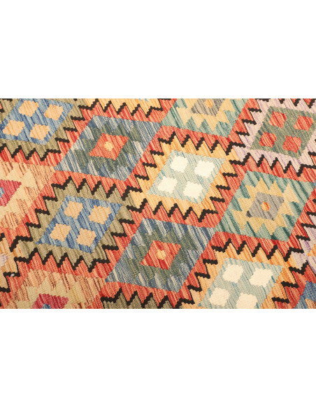 Kilim 202x286 Cm Kilim Afghanistan, Hand-carded Wool (cotton