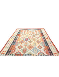 Kilim 202x306 Cm Afghan Kilim, Hand-carded Wool (cotton 2