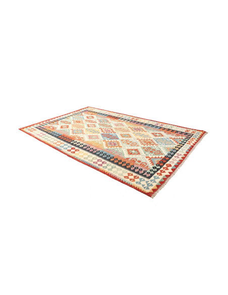 Kilim 202x306 Cm Afghan Kilim, Hand-carded Wool (cotton