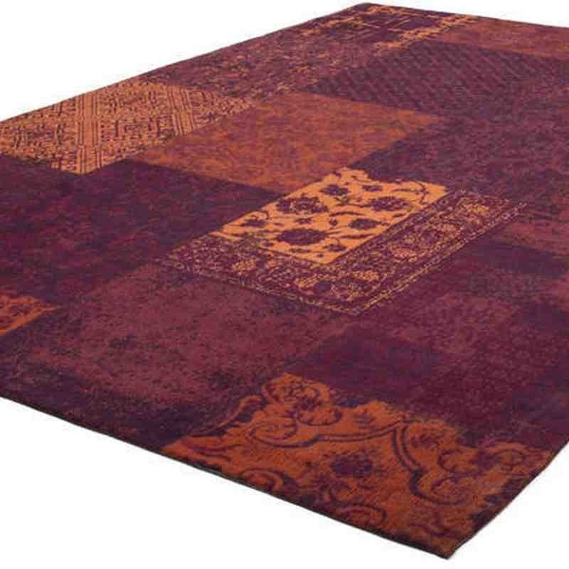 tappeto moderno patchwork symphony 160 rosso
