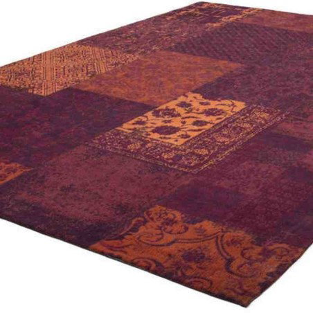 tappeto moderno patchwork symphony 160 rosso