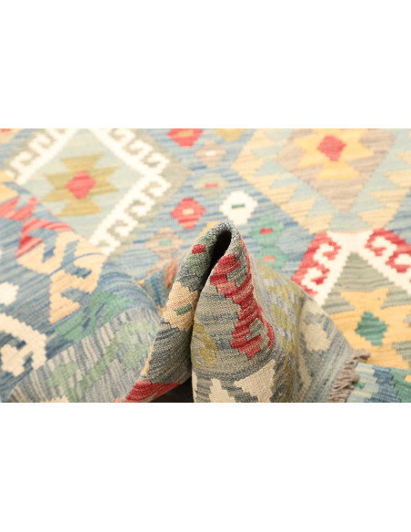 Kilim 211x309 Cm Kilim Afghanistan, Hand-carded Wool
