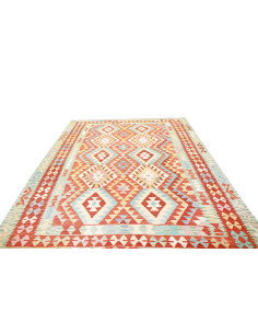 Kilim 205x299 Cm Kilim, Afghanistan, Hand-carded Wool (warp: 2