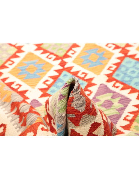 Kilim 203x298 Cm Kilim, Afghanistan, Hand-carded Wool (warp: