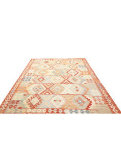 Kilim 197x290 Cm Kilim Afghanistan Hand-carded Wool (warp: 2
