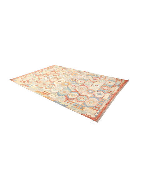 Kilim 197x293 Cm Kilim, Afghanistan, Lana Cardata A Mano