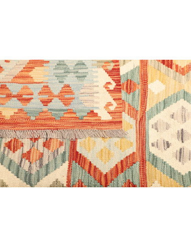 Kilim 197x291 Cm Kilim Afghanistan Lana Cardata A Mano