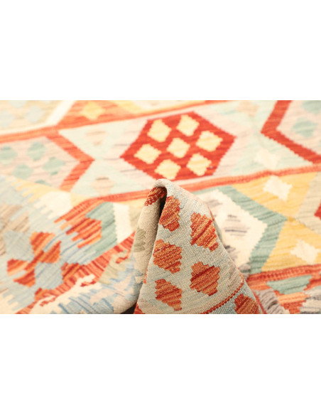 Kilim 197x291 Cm Kilim Afghanistan Hand-carded Wool (warp: