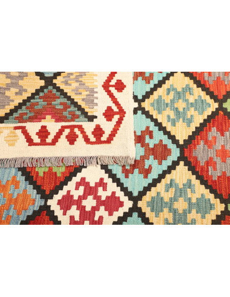Kilim 207x298 Cm Kilim, Afghanistan, Lana Cardata A Mano