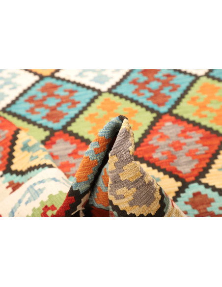 Kilim 207x298 Cm Kilim, Afghanistan, Lana Cardata A Mano