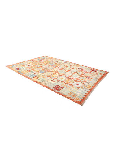 Kilim 205x298 Cm Kilim Afghano. Materiale: Lana Cardata A