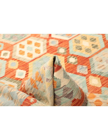 Kilim 205x298 Cm Kilim Afghan. Material: Hand-carded Wool