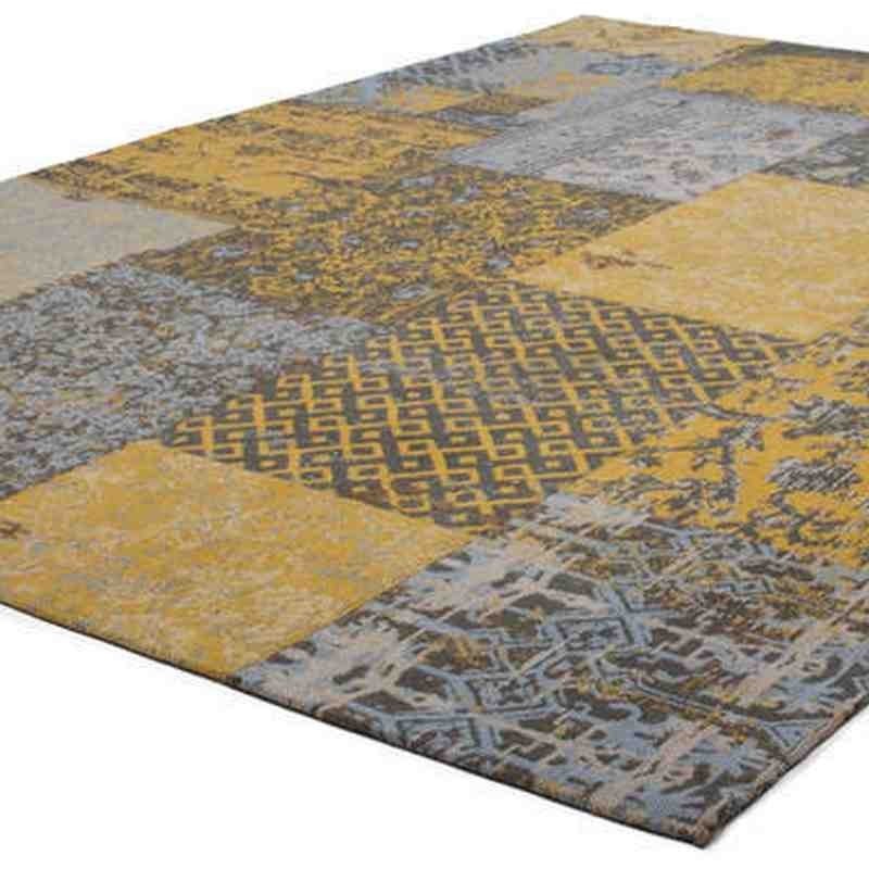 tappeto moderno patchwork symphony 160 oro