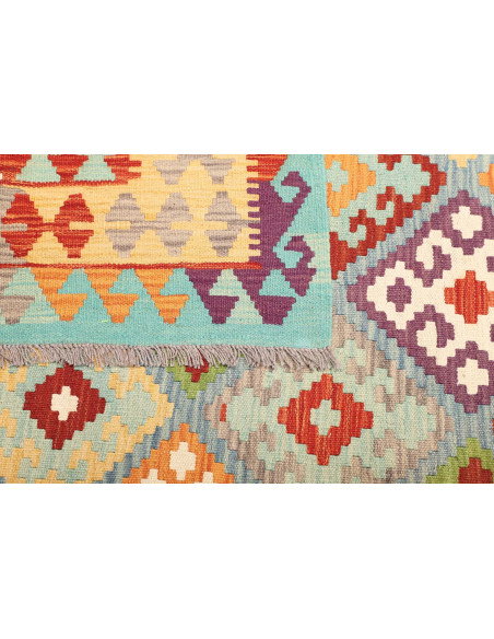 Kilim 205x297 Cm Kilim Afghanistan Hand-carded Wool (cotton)