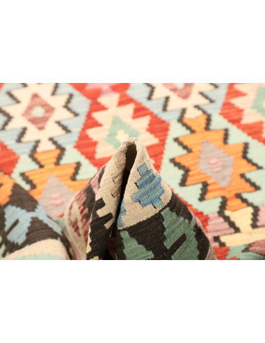 Kilim 203x293 Cm Kilim, Afghanistan, Lana Cardata A Mano