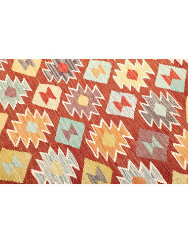 Kilim 240x336 Cm Kilim, Afghanistan, Lana Cardata A Mano,