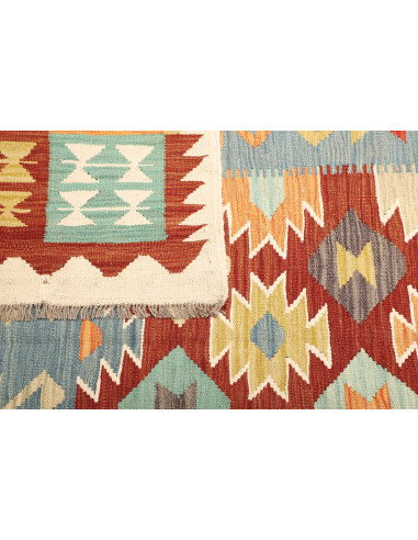 Kilim 240x336 Cm Kilim, Afghanistan, Lana Cardata A Mano,
