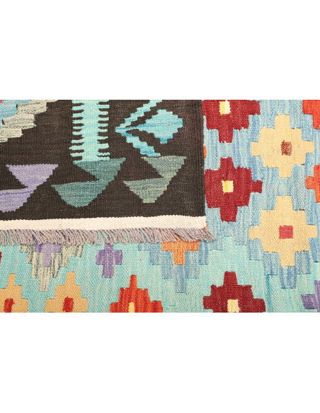 Kilim 200x306 Cm Kilim, Afghanistan, Lana Cardata A Mano