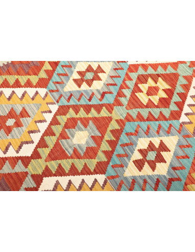 Kilim 203x300 Cm Afghan Kilim, Hand-carded Wool (cotton