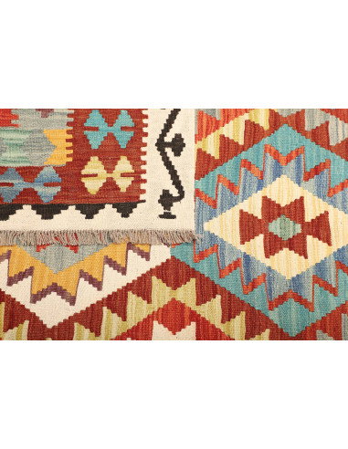 Kilim 203x300 Cm Afghan Kilim, Hand-carded Wool (cotton