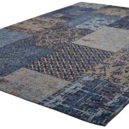 tappeto moderno patchwork symphony 160 blu