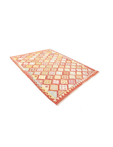 Kilim 183x241 Cm Kilim Afghanistan Hand-carded Wool, Cotton