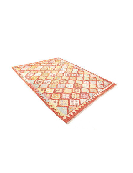 Kilim 183x241 Cm Kilim Afghanistan Hand-carded Wool, Cotton