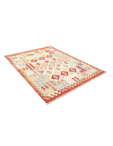 Kilim 155x203 Cm Kilim Afghanistan, Hand-carded Wool, Square