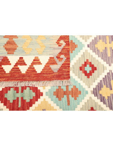 Kilim 155x203 Cm Kilim Afghanistan, Hand-carded Wool, Square
