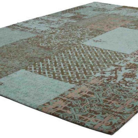 tappeto moderno patchwork symphony 160 turchese