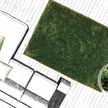 tappeto moderno tinta unita tanzania sansibar verde
