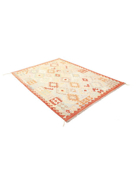Kilim 150x205 Cm Kilim, Afghanistan, Lana Cardata A Mano