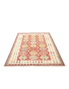 Kilim 133x173 Cm Kilim, Afghanistan, Hand-carded Wool (warp: 2