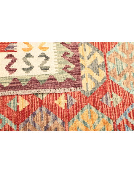 Kilim 133x173 Cm Kilim, Afghanistan, Lana Cardata A Mano