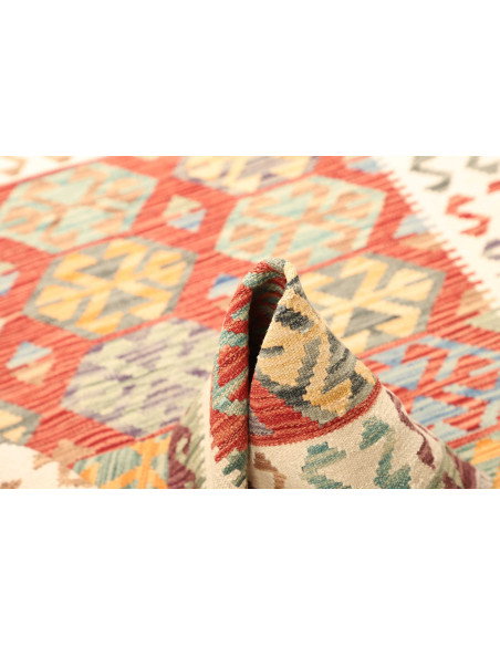 Kilim 133x173 Cm Kilim, Afghanistan, Lana Cardata A Mano