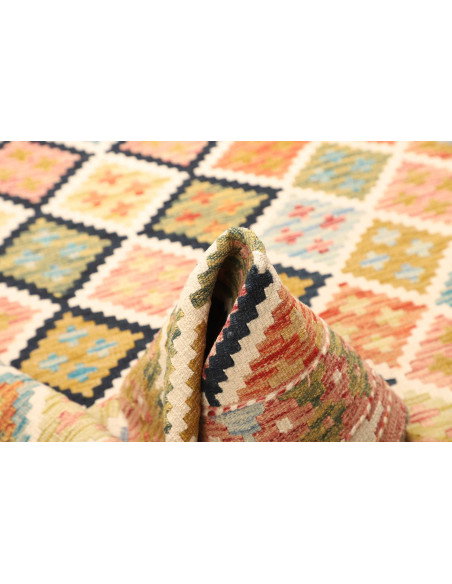 Kilim 132x184 Cm Kilim, Afghanistan, Lana Cardata A Mano