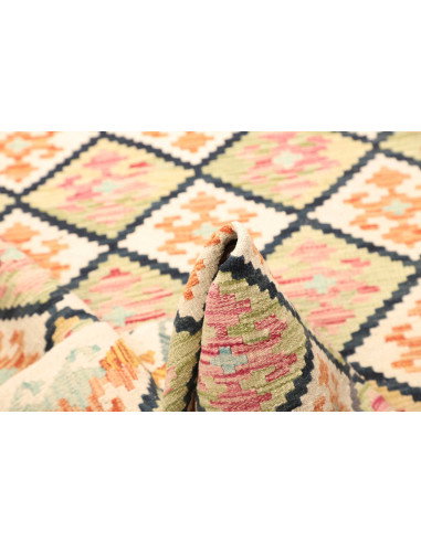 Kilim 128x180 Cm Kilim Afghanistan. Hand-carded Wool (warp: