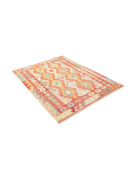 Kilim 128x171 Cm Kilim, Afghanistan, Hand-carded Wool (warp: